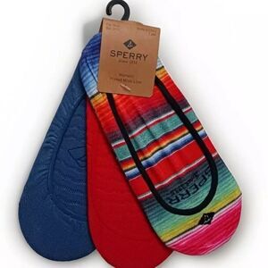 Sperry Stripe/Solid Micro Liner Socks